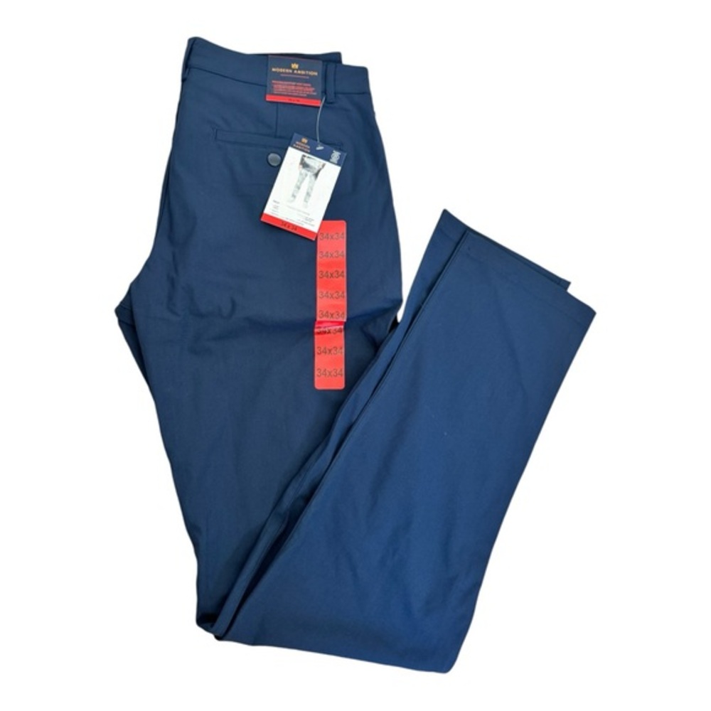 Modern Ambition Prestige Flexwarp Knit Dress‎ Pants Light Navy NWT